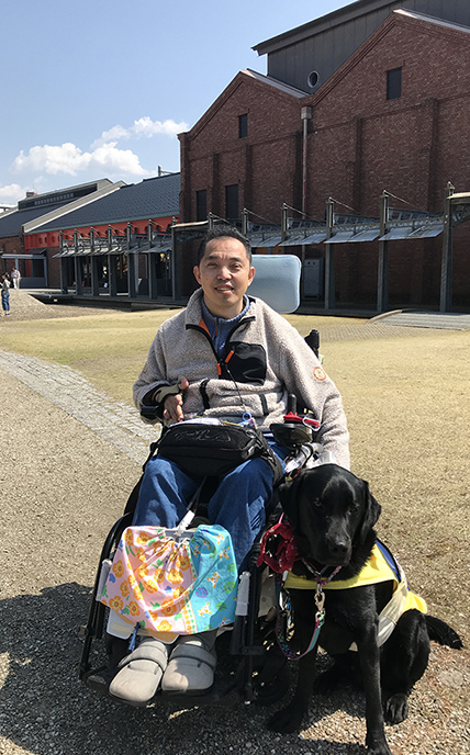 介助犬ピースケ&平野さん